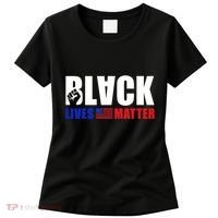 Black Lives Matter US Flag Women's T-Shirt thumb 0