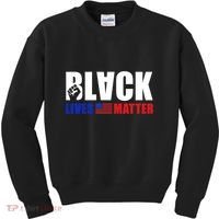 Black Lives Matter US Flag Kids Sweatshirt thumb 0