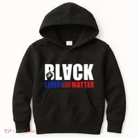 Black Lives Matter US Flag Kids Hoodie thumb 0