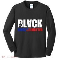 Black Lives Matter US Flag Kids Long Sleeve Shirt thumb 0