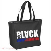 Black Lives Matter US Flag Tote Bag thumb 2