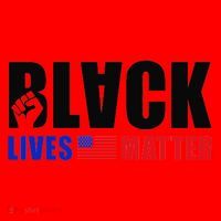 Black Lives Matter US Flag Santa Hat thumb 1