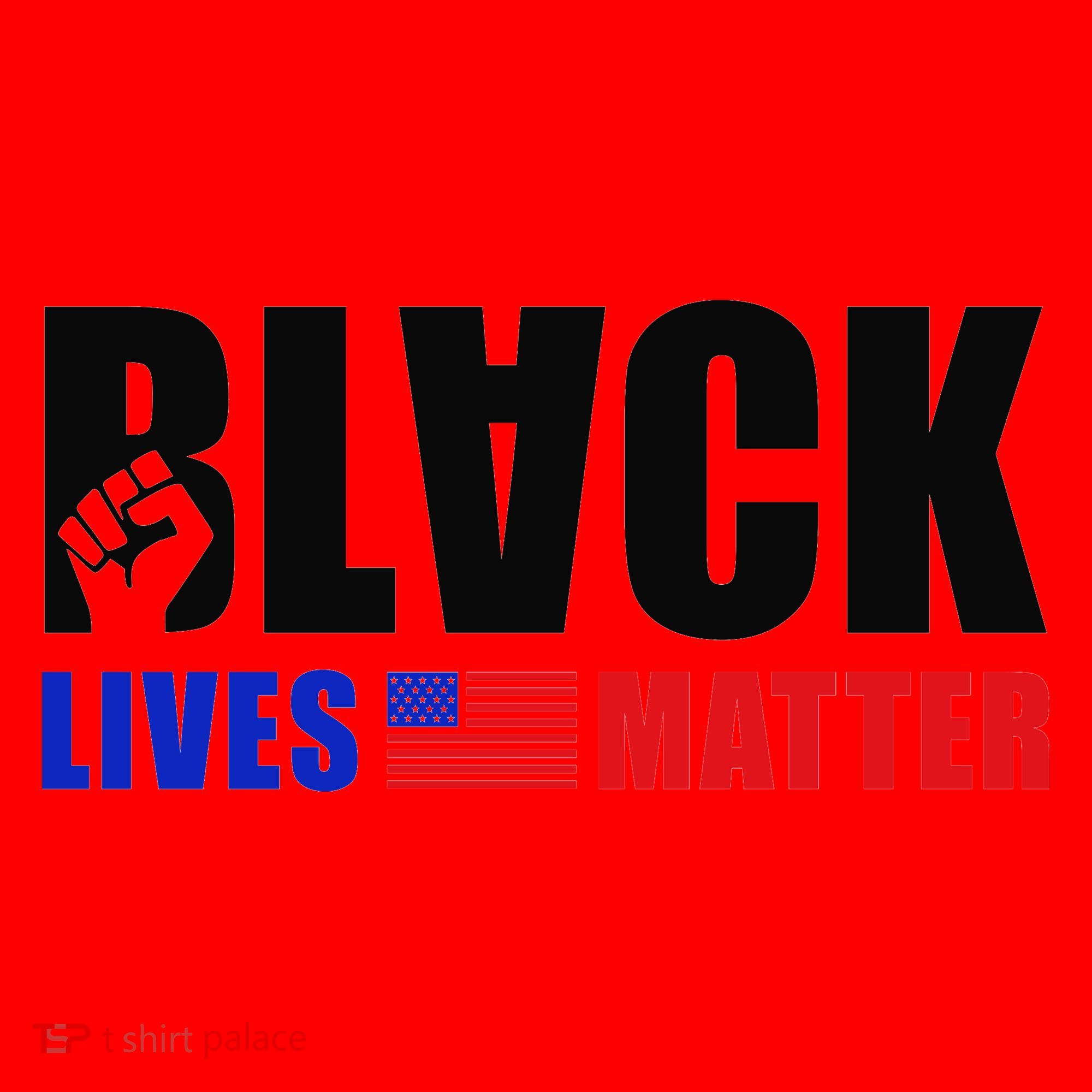 Black Lives Matter US Flag Santa Hat