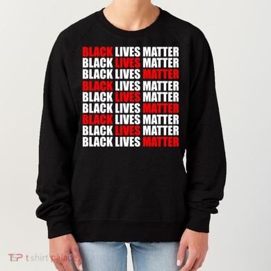 Black Lives Matter Word Mash-Up Design Women's Sweatshirt