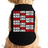 Black Lives Matter Word Mash-Up Design Doggie Tank thumb 0