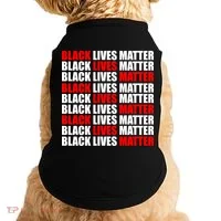 Black Lives Matter Word Mash-Up Design Doggie Tank thumb 0