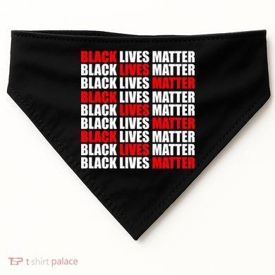 Black Lives Matter Word Mash-Up Design USA-Made Doggie Bandana