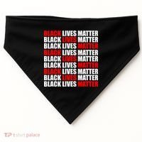 Black Lives Matter Word Mash-Up Design USA-Made Doggie Bandana thumb 0