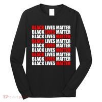 Black Lives Matter Word Mash-Up Design Long Sleeve Shirt thumb 0