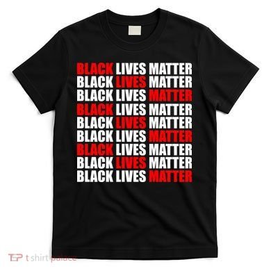 Black Lives Matter Word Mash-Up Design T-Shirt