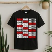 Black Lives Matter Word Mash-Up Design T-Shirt thumb 2