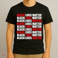 Black Lives Matter Word Mash-Up Design T-Shirt thumb 3