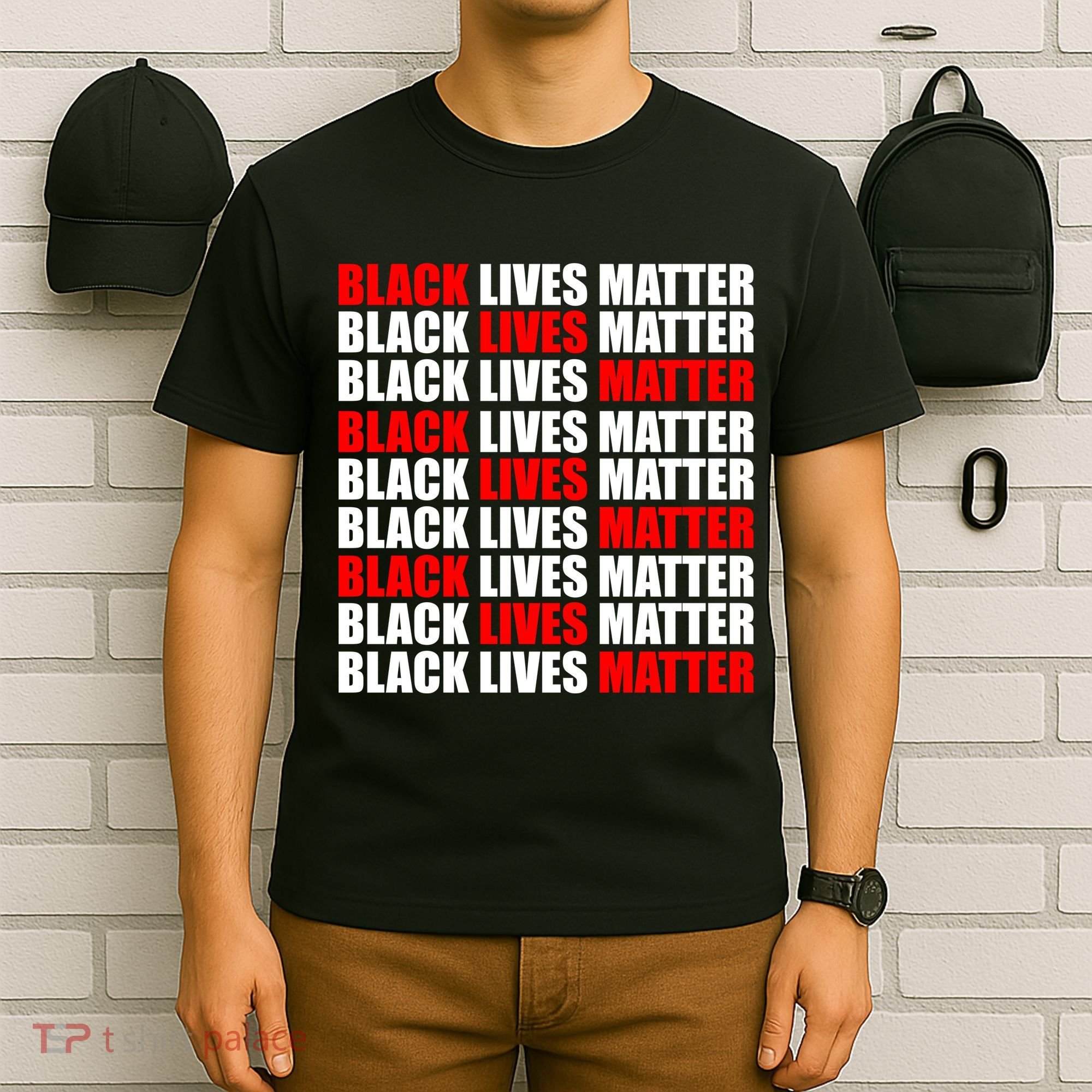 Black Lives Matter Word Mash-Up Design T-Shirt