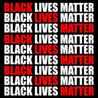 Black Lives Matter Word Mash-Up Design Button thumb 1