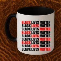 Black Lives Matter Word Mash-Up Design Coffee Mug thumb 2