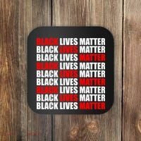 Black Lives Matter Word Mash-Up Design Coaster thumb 0