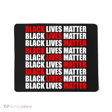 Black Lives Matter Word Mash-Up Design Mousepad