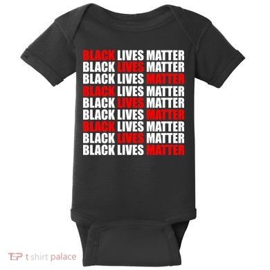 Black Lives Matter Word Mash-Up Design Baby Bodysuit