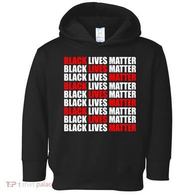 Black Lives Matter Word Mash-Up Design Toddler Hoodie
