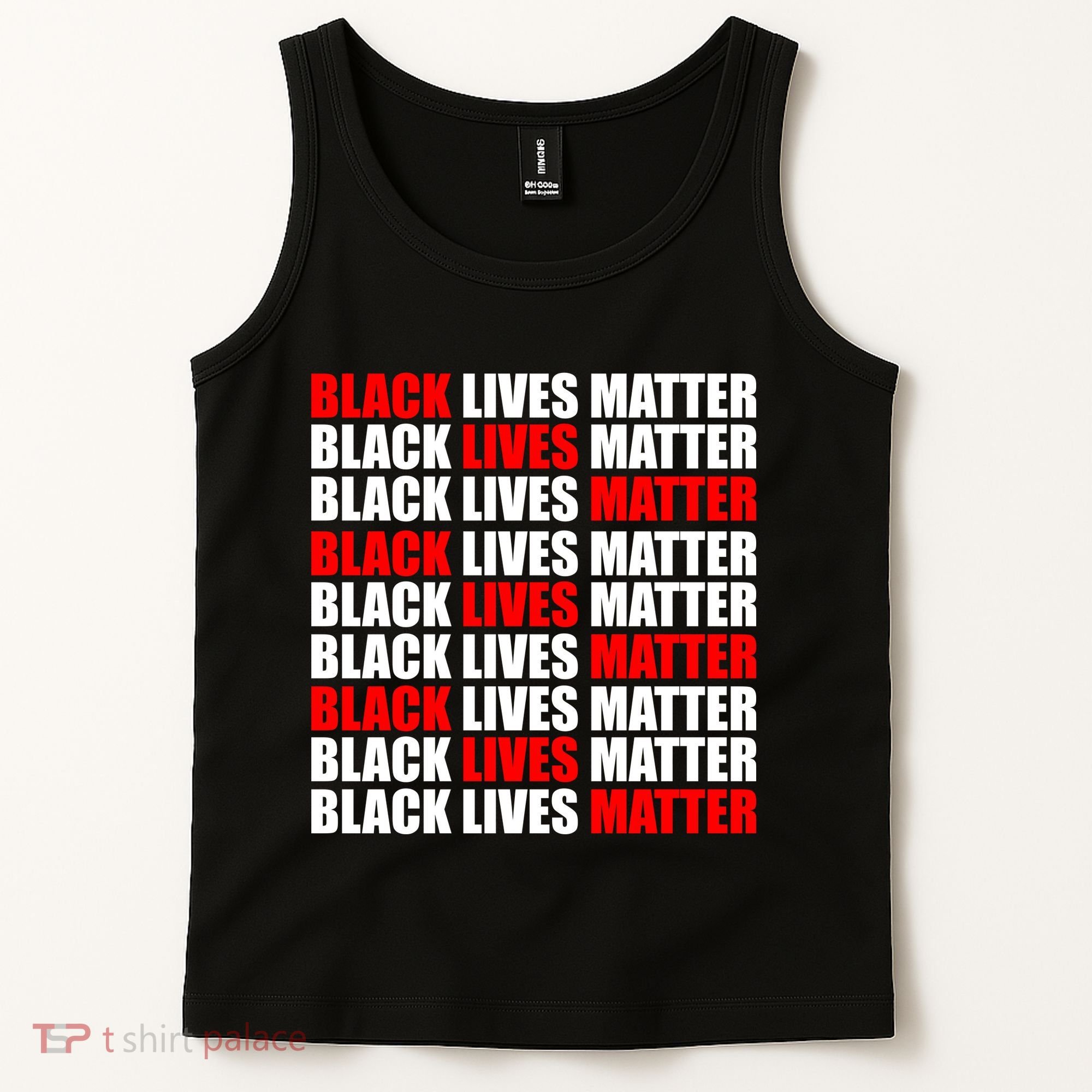 Black Lives Matter Word Mash-Up Design Tank Top