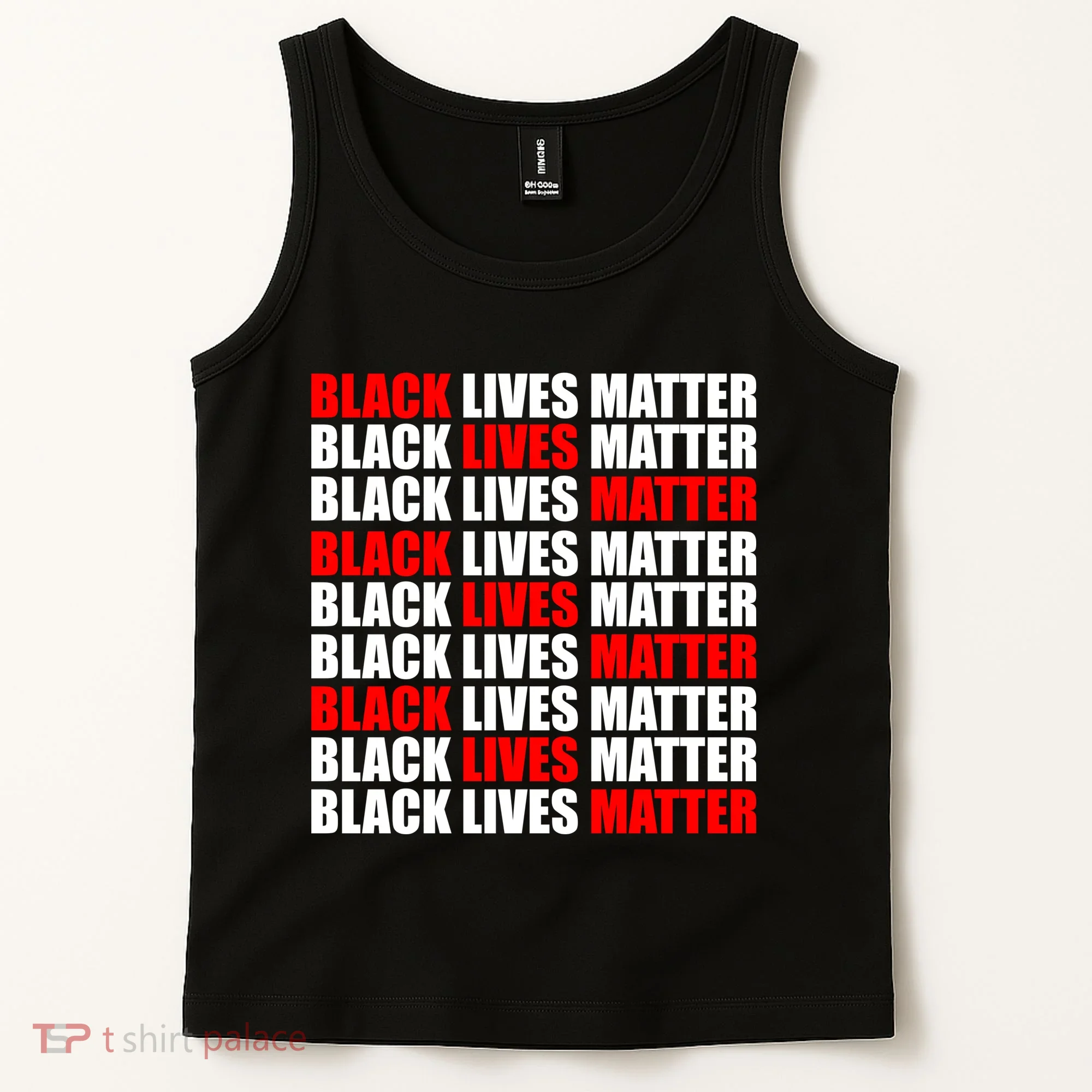 Black Lives Matter Word Mash-Up Design Tank Top