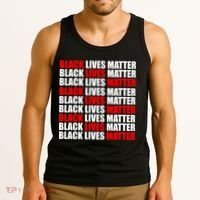 Black Lives Matter Word Mash-Up Design Tank Top thumb 3