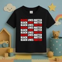 Black Lives Matter Word Mash-Up Design Toddler T-Shirt thumb 3