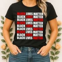 Black Lives Matter Word Mash-Up Design Women's T-Shirt thumb 2