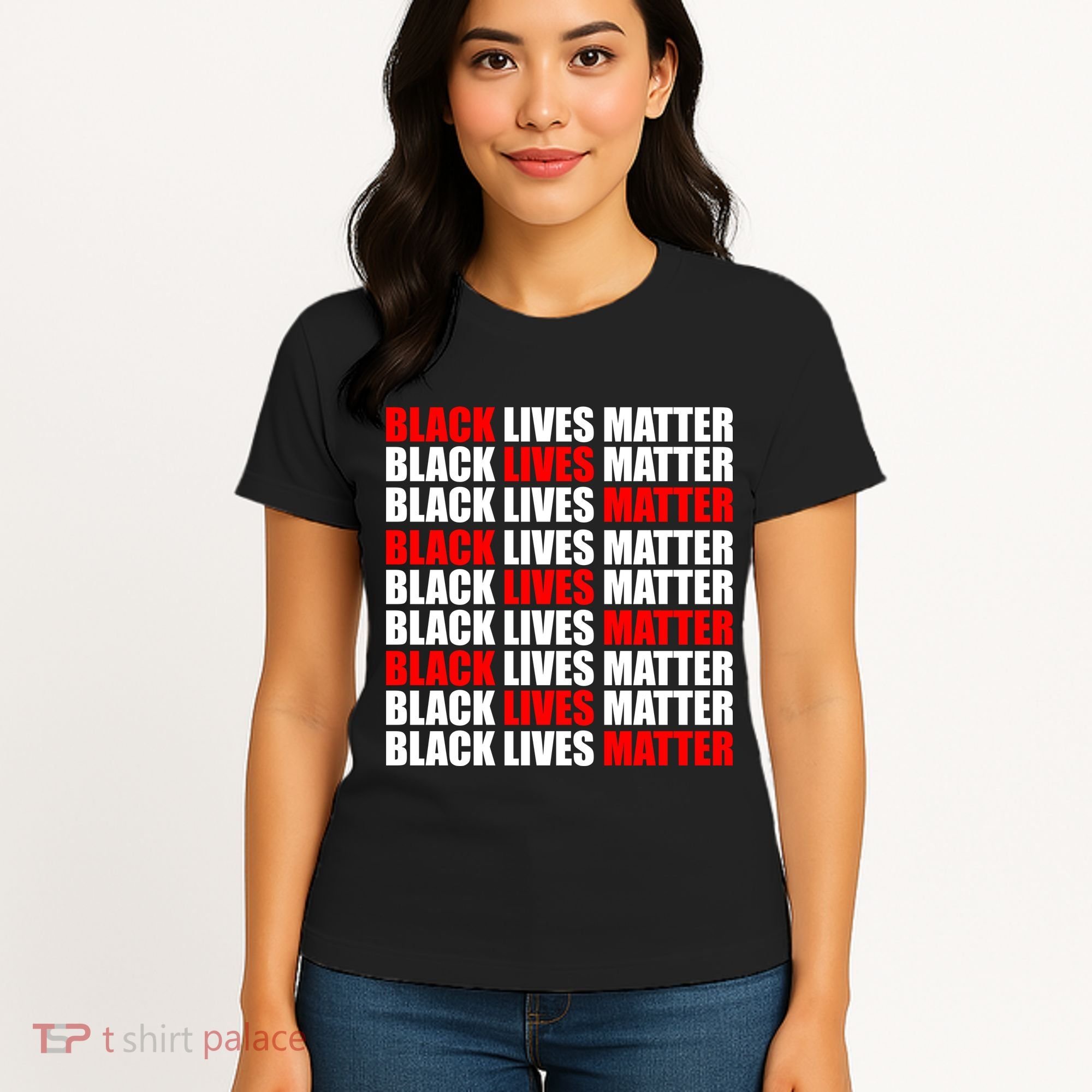 Black Lives Matter Word Mash-Up Design Women's T-Shirt