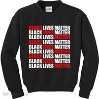 Black Lives Matter Word Mash-Up Design Kids Sweatshirt thumb 0