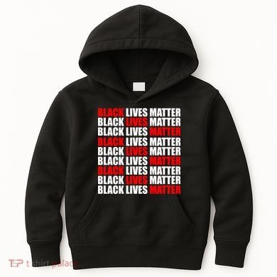 Black Lives Matter Word Mash-Up Design Kids Hoodie