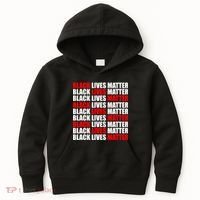 Black Lives Matter Word Mash-Up Design Kids Hoodie thumb 0