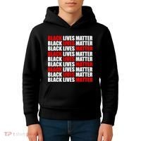 Black Lives Matter Word Mash-Up Design Kids Hoodie thumb 4