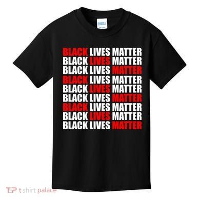 Black Lives Matter Word Mash-Up Design Kids T-Shirt