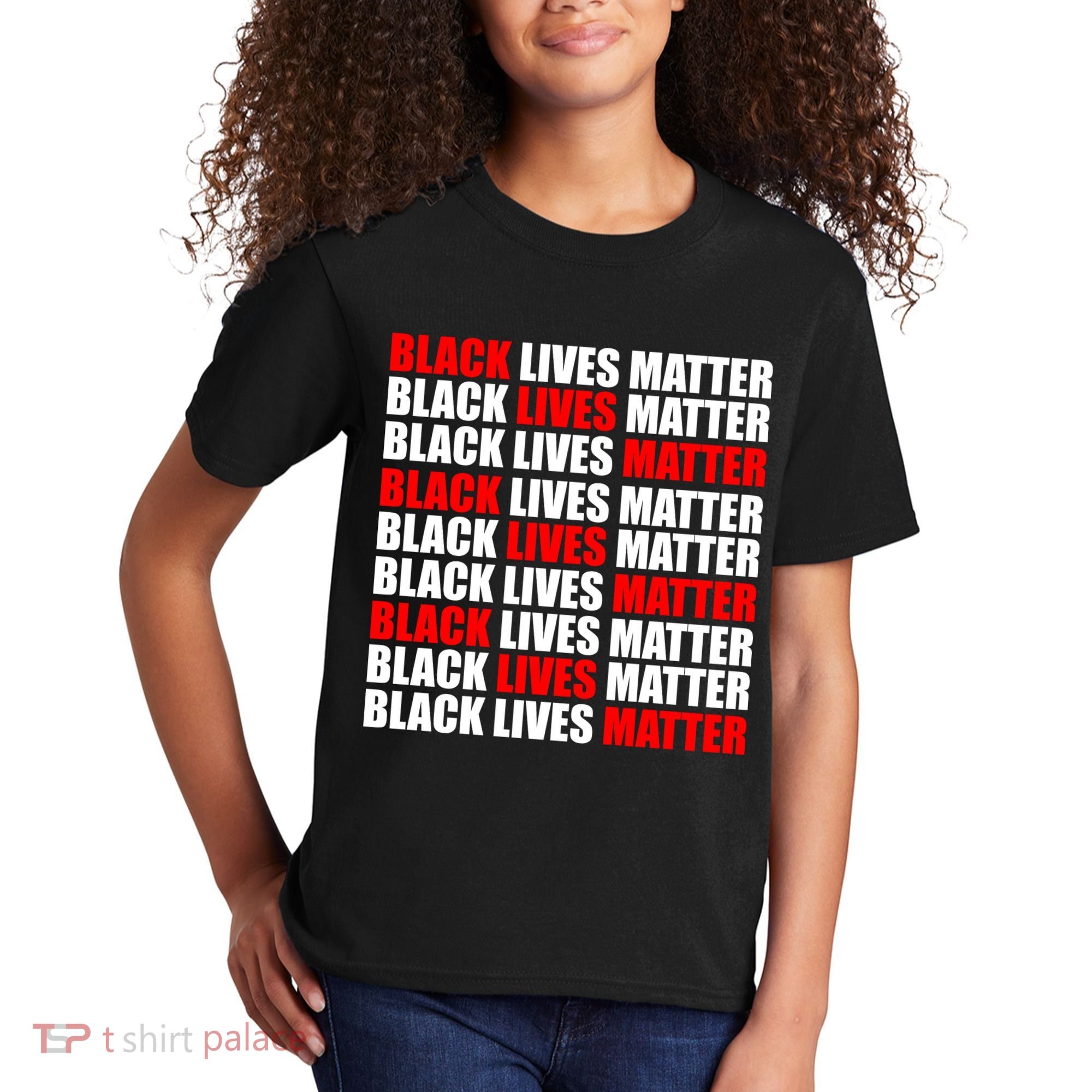 Black Lives Matter Word Mash-Up Design Kids T-Shirt