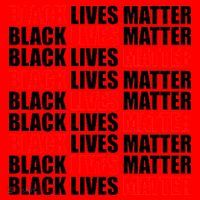 Black Lives Matter Word Mash-Up Design Santa Hat thumb 1
