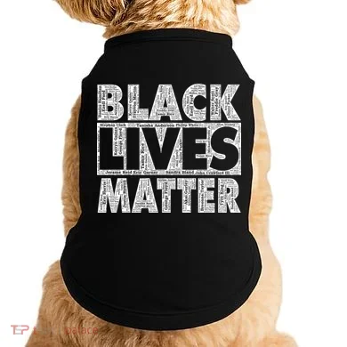 Black Lives Matters Victim Names Pattern Doggie Tank