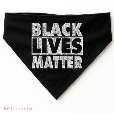 Black Lives Matters Victim Names Pattern USA-Made Doggie Bandana