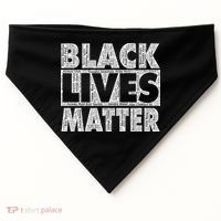 Black Lives Matters Victim Names Pattern USA-Made Doggie Bandana thumb 0