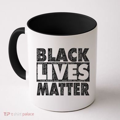 Black Lives Matters Victim Names Pattern Coffee Mug