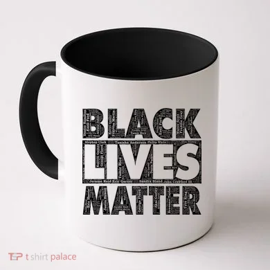 Black Lives Matters Victim Names Pattern Coffee Mug
