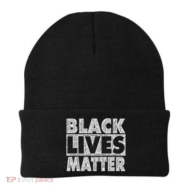 Black Lives Matters Victim Names Pattern Beanie