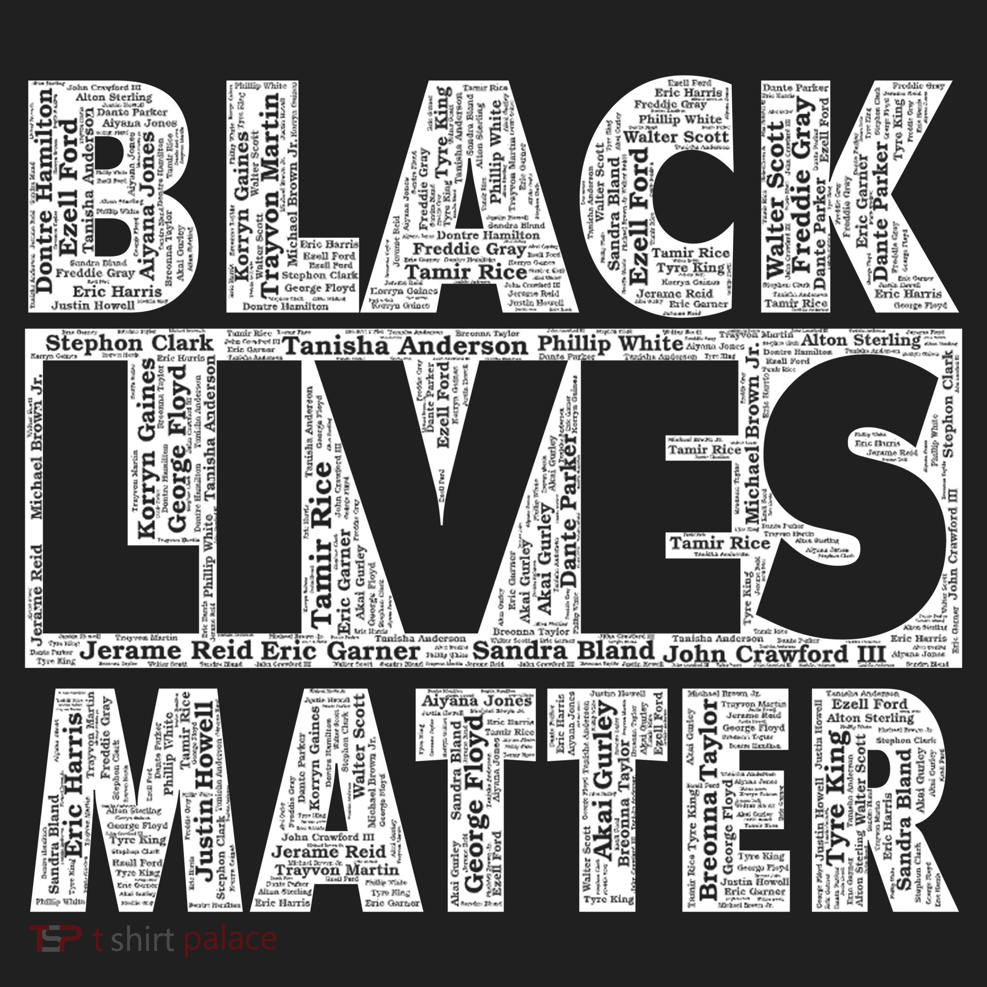 Black Lives Matters Victim Names Pattern Beanie