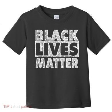 Black Lives Matters Victim Names Pattern Toddler T-Shirt