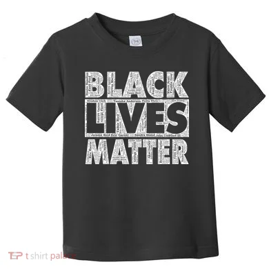 Black Lives Matters Victim Names Pattern Toddler T-Shirt