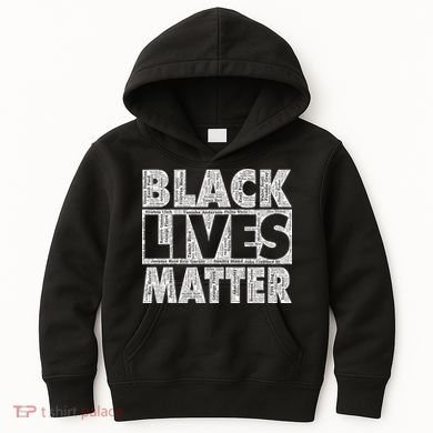 Black Lives Matters Victim Names Pattern Kids Hoodie