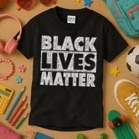 Black Lives Matters Victim Names Pattern Kids T-Shirt thumb 3