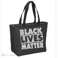 Black Lives Matters Victim Names Pattern Tote Bag thumb 2