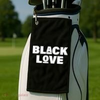 Black Love Golf Towel thumb 2