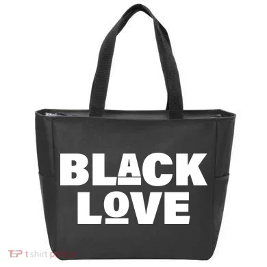 Black Love Tote Bag